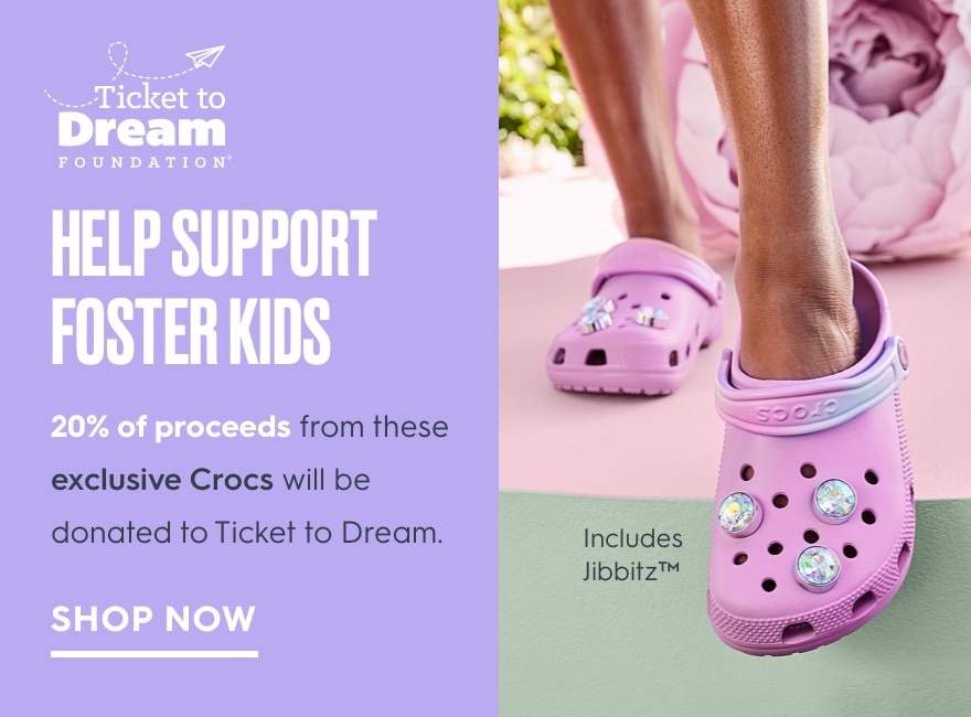 Famous Footwear and Ticket to Dream Crocs Donations